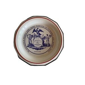 Pfaltzgraff‎ Plate White George HW Bush 1989 Presidential Inaugural Bicentennial